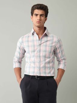 AD By Arvind - Pink Checks Cotton Shirt