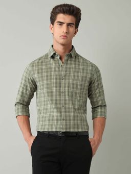 AD By Arvind - Green Checks Cotton Shirt