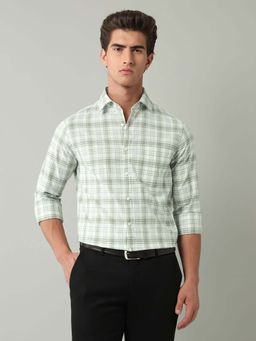 AD By Arvind - Green Checks Cotton Shirt