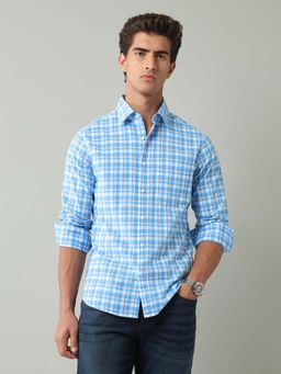 AD By Arvind - Blue Checks Cotton Shirt
