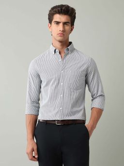 AD By Arvind - Black Stripes Cotton Shirt