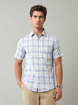AD By Arvind - Blue Checks Cotton Shirt