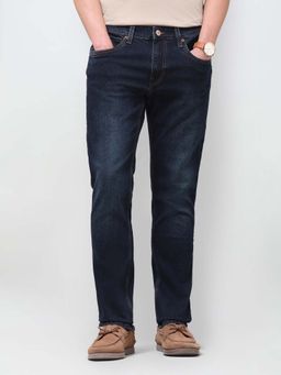 U.S. Polo Assn. Denim Co. - Blue Solid Plain Cotton Jeans