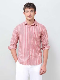 U.S. Polo Assn. Denim Co. - Pink Stripes Cotton Shirt