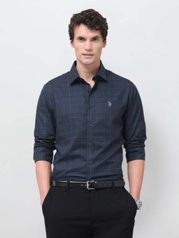 U.S. POLO ASSN. - Blue Checks Cotton Shirt
