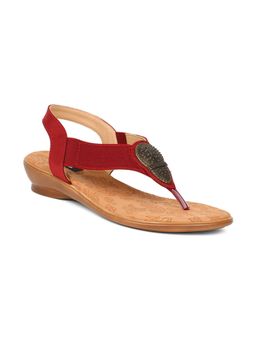 Bata - Solid Maroon Flats