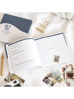 Happywagon - Navy Blue Bucket List Book