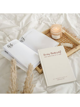 Happywagon - Cream Humanhood Self Awareness Journal