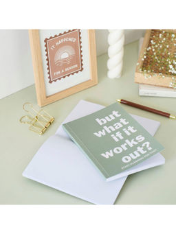 Happywagon - Green What If It Works Out Unruled Notebook
