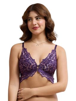 Amante - Purple Floral Wireless Bra