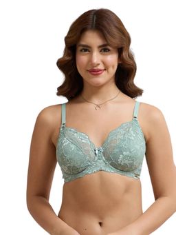 Amante - Green Floral Underwired Bra