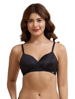 Amante - Black Solid Wireless Bra