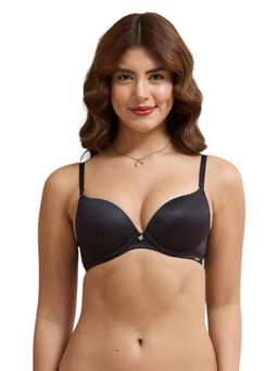 Amante - Black Underwired Solid Bra