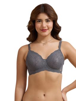 Amante - Grey Self Design Underwired Bra