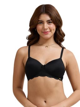 Amante - Black Solid Underwired Bra