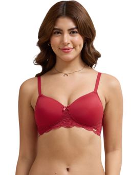 Amante - Red Solid Underwired Bra