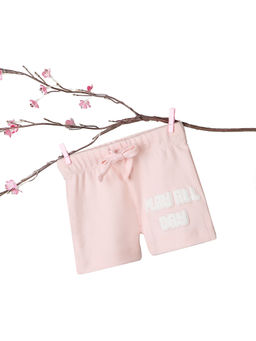 Bontots - Organic Cotton Play All Day Soft & Breathable Light Pink Baby Shorts