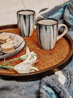 Twig & Twine - Serene Pack of 2 Full Hand Painted Tulip Mug