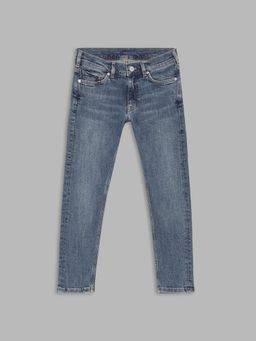 GANT - Kids Boys Blue Solid Jeans