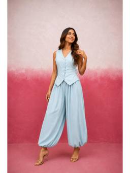 DEASHA INDIA - Aelina Blue Co-Ord Set