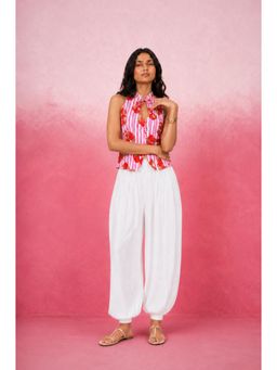 DEASHA INDIA - Pradya Pink Strawberry Stripe Balloon Co-Ord Set