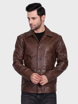 Justanned - Chestnut Silky Lamb Leather Jacket