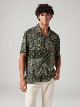 Levi's - Green Printed Relaxed Fit Shirt