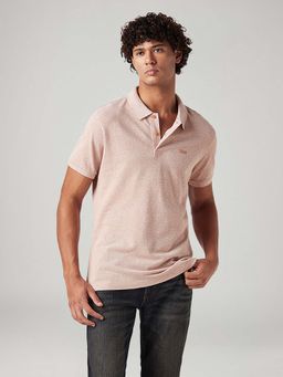 Levi's - Peach Solid Slim Fit Polo T-Shirt