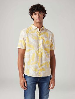 Levi's - Yellow Abstract Slim Fit Shirt