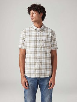 Levi's - Beige Checks Slim Fit Shirt