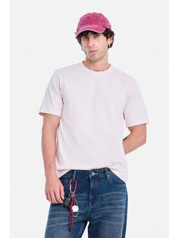 Snitch - Pink Solid Regular Fit T-Shirt