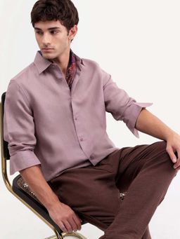 Rare Rabbit - Pink Checks Regular Fit Shirt