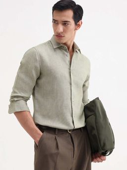 Rare Rabbit - Green Checks Regular Fit Shirt