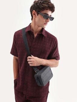 Rare Rabbit - Red Printed Regular Fit Shirt