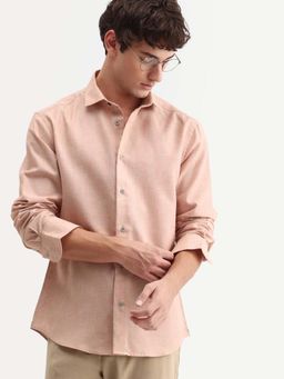 Rare Rabbit - Pink Solid Regular Fit Shirt