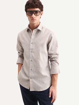Rare Rabbit - Blue Stripes Regular Fit Shirt
