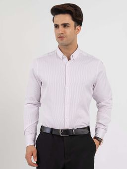 Red Tape - Purple Stripes Regular Fit Shirt