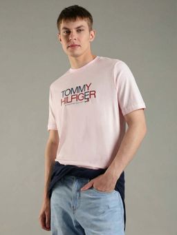 Tommy Hilfiger - Pink Solid Regular Fit T-Shirt