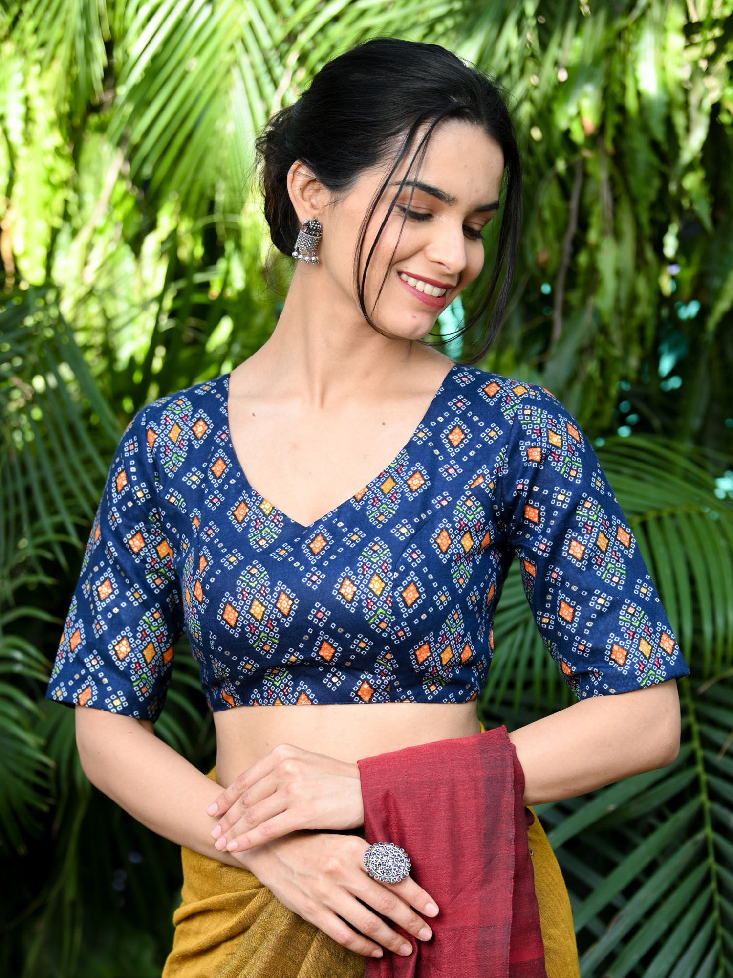 cotton printed blouse online