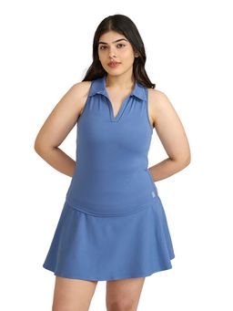 Hunnit - Zen Polo Neck Tank Top with In Built Sports Bra