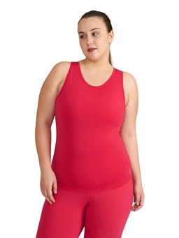 Hunnit - Zen Round Neck Tank Top with In Built Sports Bra
