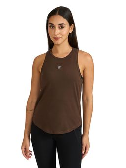 Hunnit - Zen Round Neck Tank Top for Women, 4 Way Stretchable
