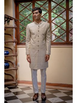 TAJIRI - Rajvansh Beige Sherwani with Pant
