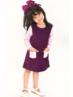 Beebay - Corduroy A-Line Dress with Pockets