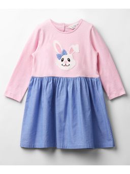 Beebay - Bunny Applique Mix Media Dress