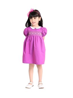 Beebay - Floral Embroidered Smocking Dress