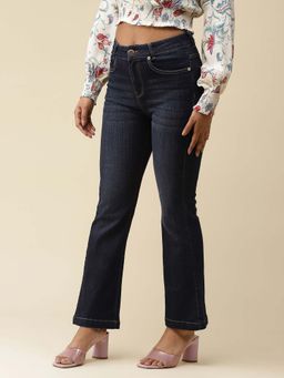 Label Ritu Kumar - Blue Bell Bottom Denim Pants