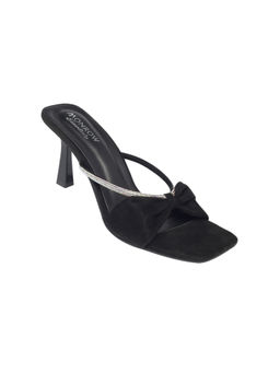 Monrow - Embellished Black Kitten Heels