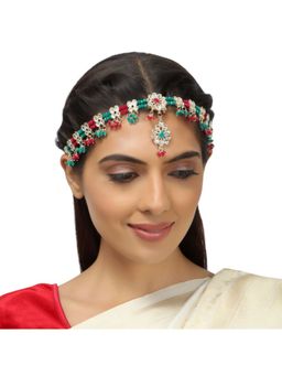 Accessher - Traditional Gold Plated Bridal Mathapatti Headband
