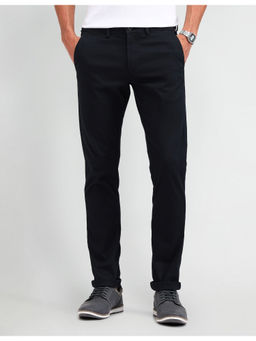 Arrow Sports - Slim Fit Twill Trousers Black